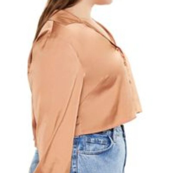 Forever 21 Satin Drop-Sleeve Shirt - NWT! - Picture 5 of 9